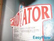 Gladiator water heater Label